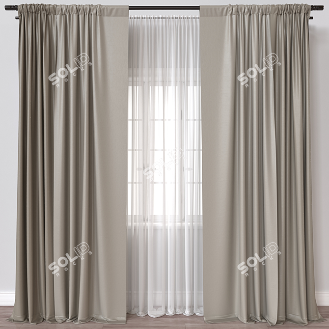  Window Treatment 3D Model 3D model image 1