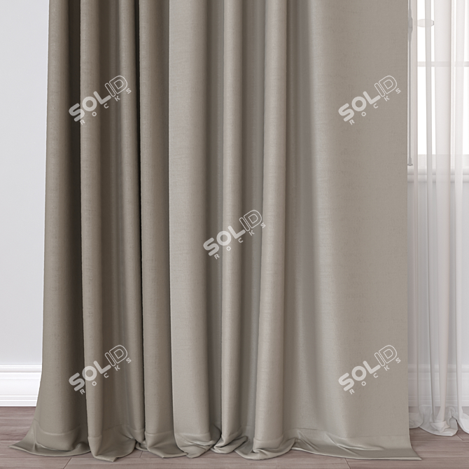  Window Treatment 3D Model 3D model image 3