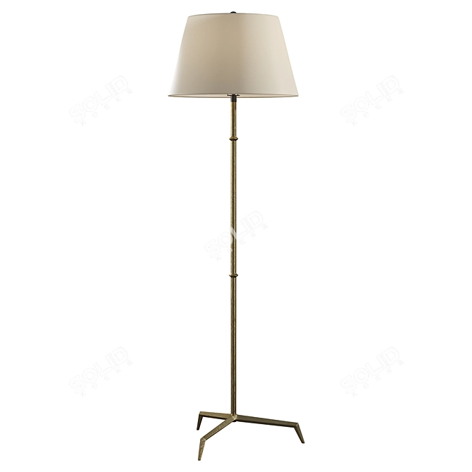 Sleek Yves Floor Lamp 3D model image 1