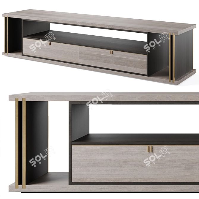 Elegant TV Unit by Frato 3D model image 1