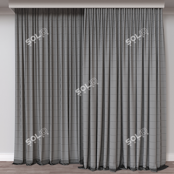 Versatile 3D Curtain Model, 57327 Polys 3D model image 4