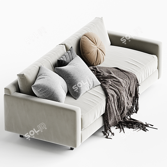 Elegant Hunter No Welt Sofa 3D model image 2