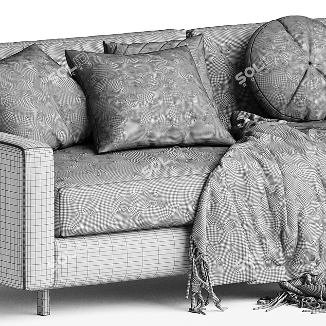 Elegant Hunter No Welt Sofa 3D model image 3