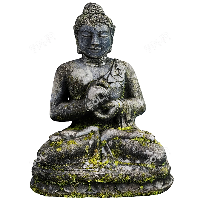 Buddha Statue 3D Model 2016 3D model image 1