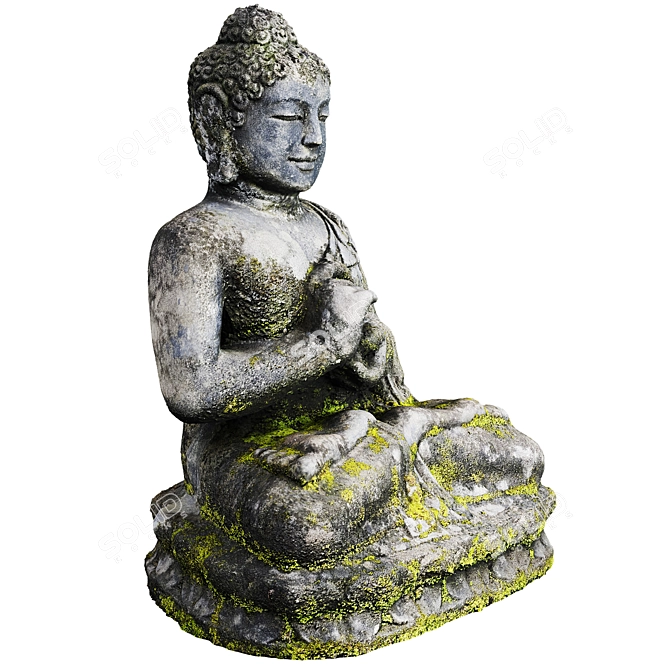 Buddha Statue 3D Model 2016 3D model image 2