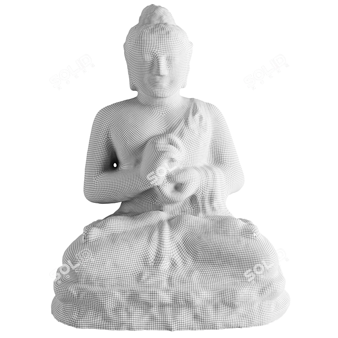 Buddha Statue 3D Model 2016 3D model image 5