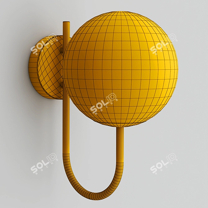 Arched Wall Light Fixture 3D model image 3