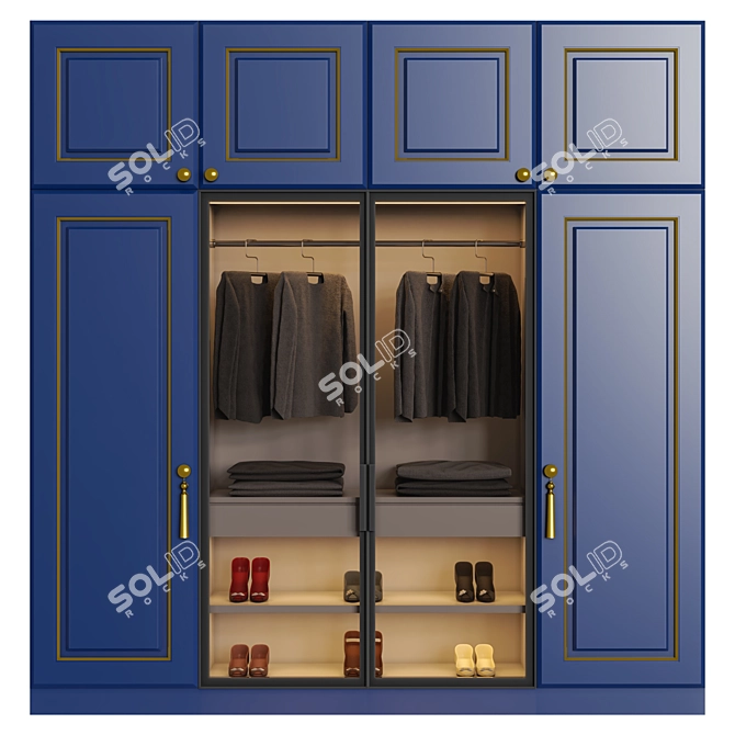 Persian Hallway Wardrobe Set 3D model image 6