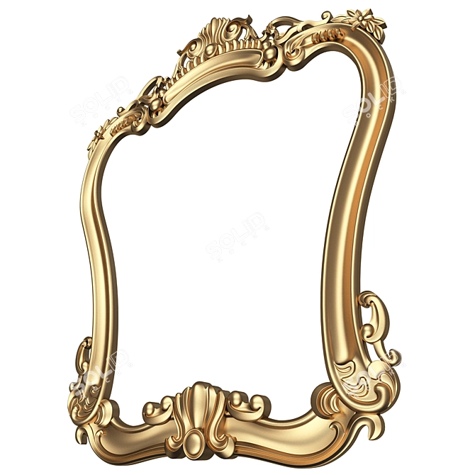 Elegant Classic Mirror 3D Model 3D model image 3