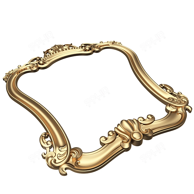 Elegant Classic Mirror 3D Model 3D model image 4