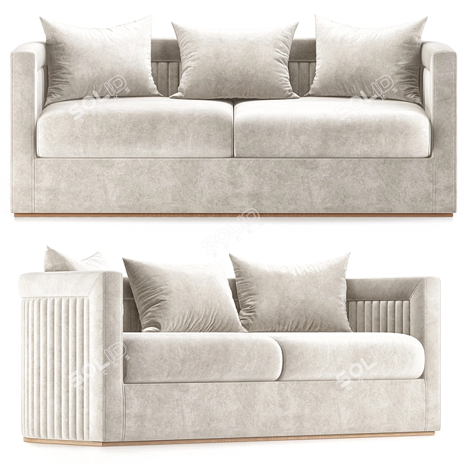 Modern Drummond Sofa 3D Model 3D model image 1