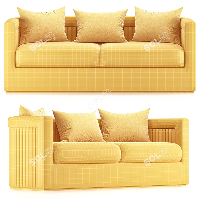 Modern Drummond Sofa 3D Model 3D model image 2