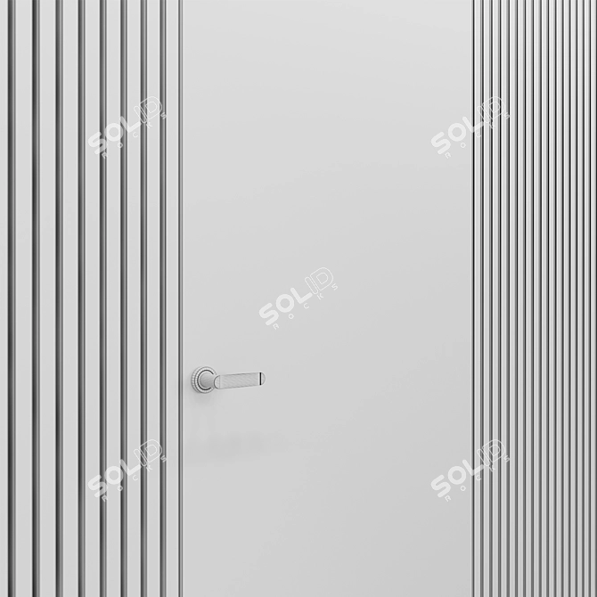 Veneer Wall Panels - 3 Wood Options 3D model image 2