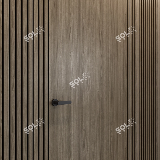 Veneer Wall Panels - 3 Wood Options 3D model image 4