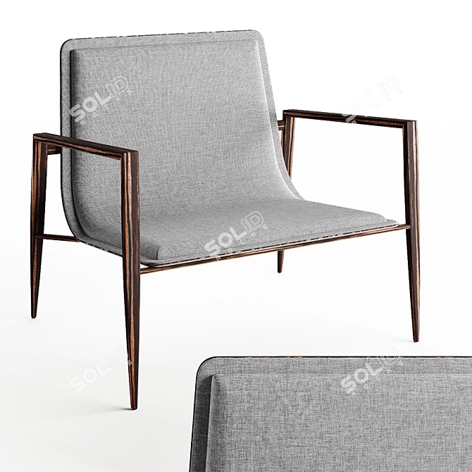 Doimo Musa Armchair, Designer Furniture 3D model image 4