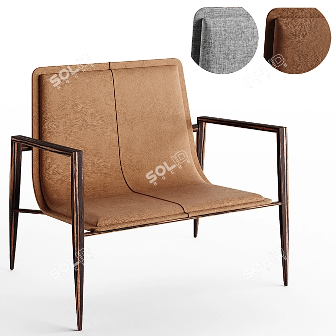 Doimo Musa Armchair, Designer Furniture 3D model image 7