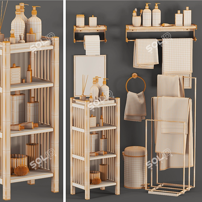 Bathroom Vanity Set 3D Max 3D model image 6