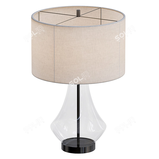 Elegant Bragdon Table Lamp 3D model image 1