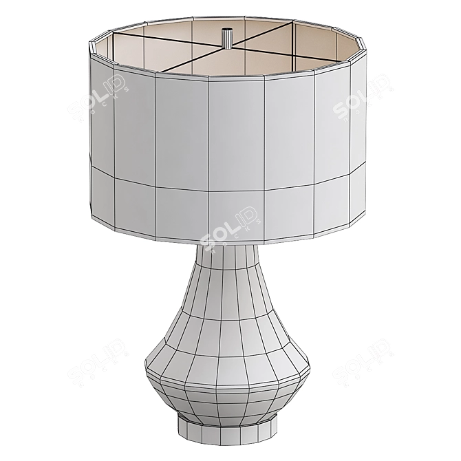 Elegant Bragdon Table Lamp 3D model image 2