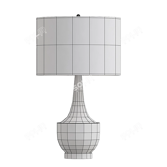 Sleek Bentz Table Lamp 3D model image 2