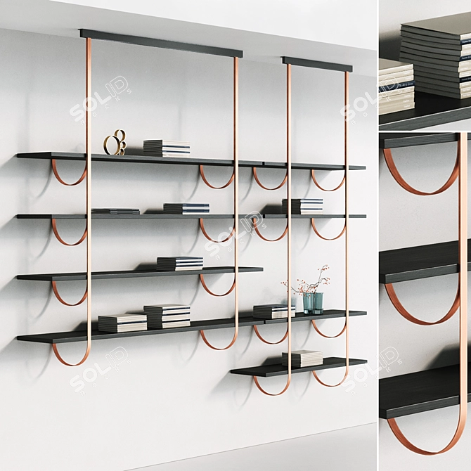 De Castelli Talea Metal Bookcase 3D model image 1