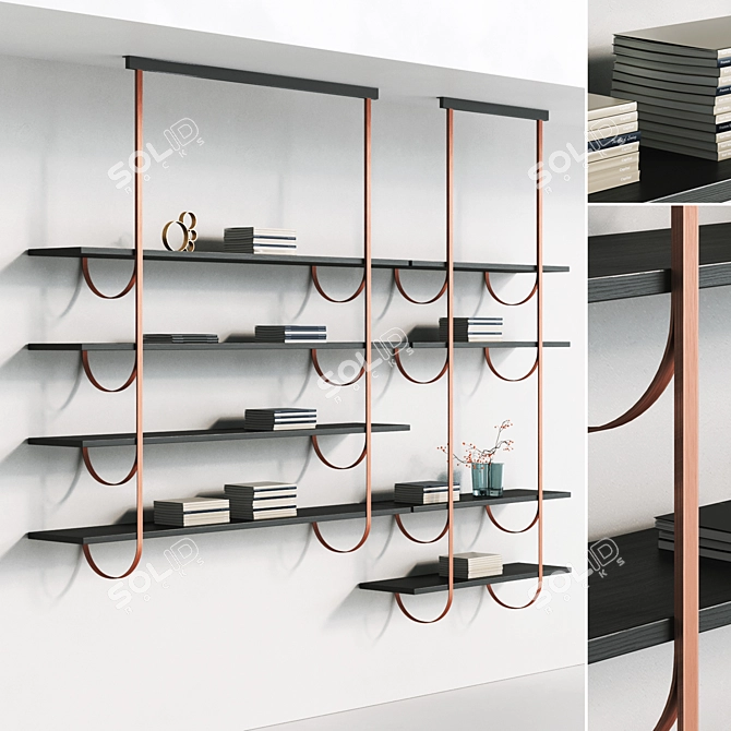 De Castelli Talea Metal Bookcase 3D model image 3