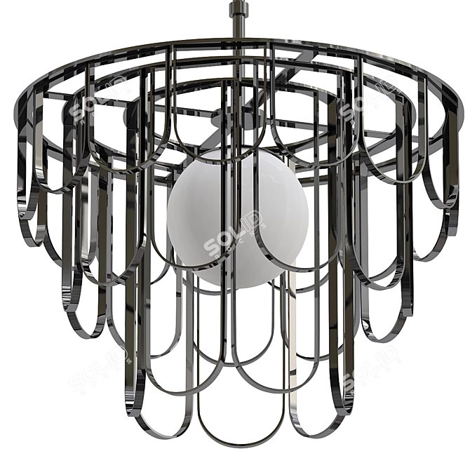 Stylish BIANCA Pendant Light 3D model image 1