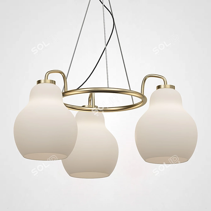  Jocelin CH Pear-Shaped Glass Pendant Light 3D model image 5