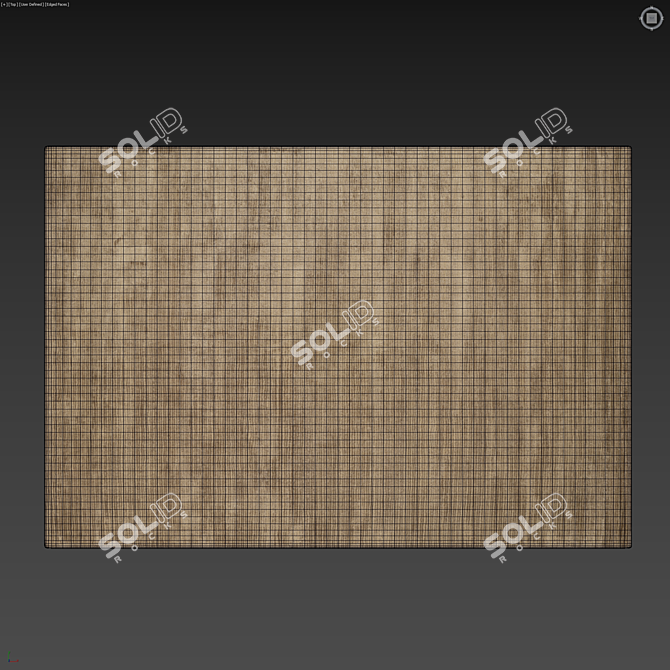  Brown Wool Rug Set - High-Quality 6K 3D model image 4