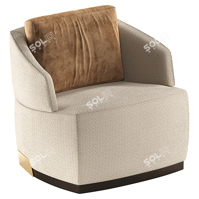 Modern Aster Armchair Design 3D model image 1