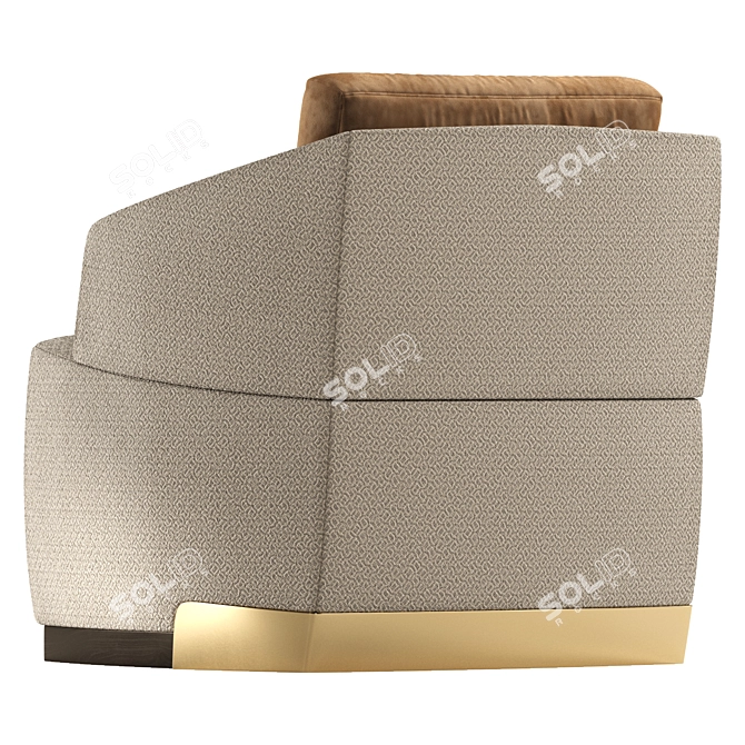 Modern Aster Armchair Design 3D model image 2