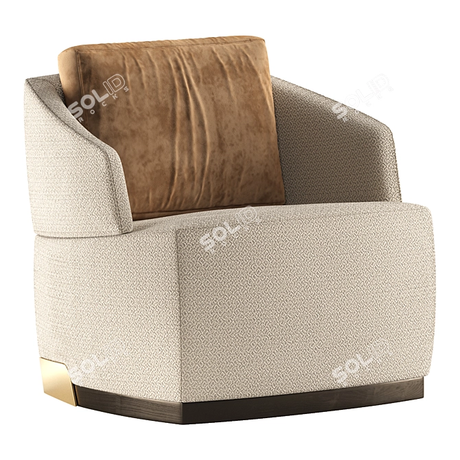 Modern Aster Armchair Design 3D model image 3