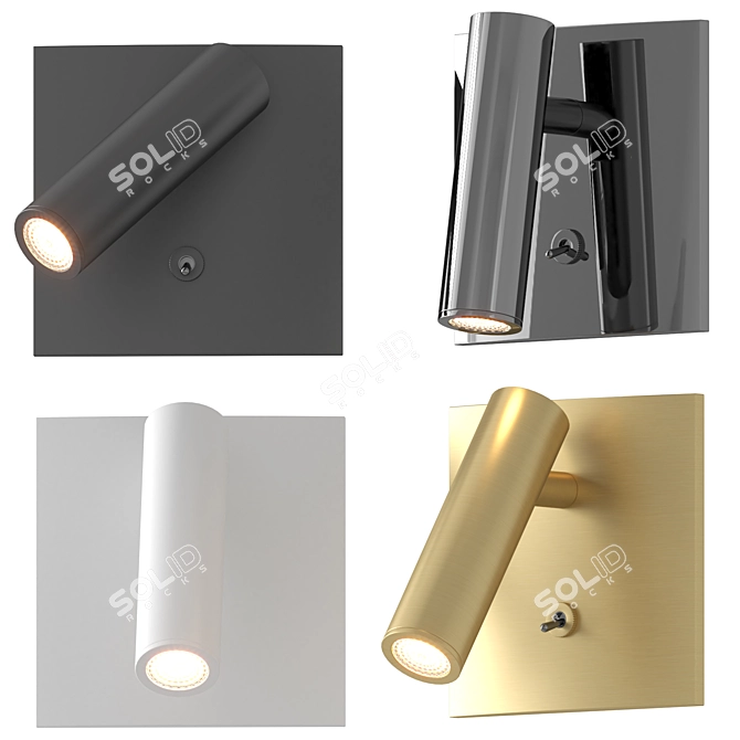 Minimalist LED Wall Sconce 3D model image 2