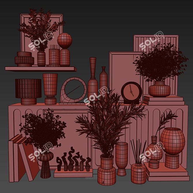 Modern Decor Set 18 3D model image 8