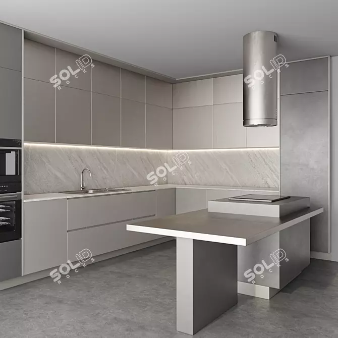 Modern Kitchen Set 62: 3DS Max 2015 + OBJ, Vray Corona 3D model image 2