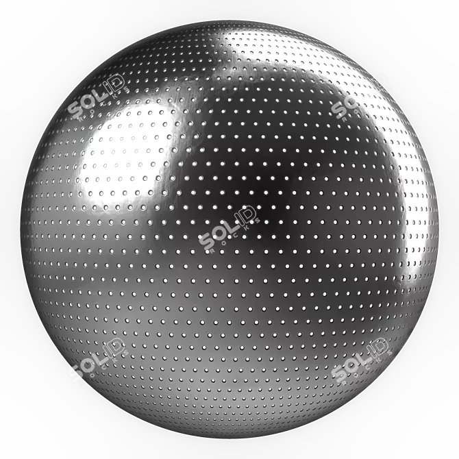 Metal Panel PBR 4K Texture 3D model image 1