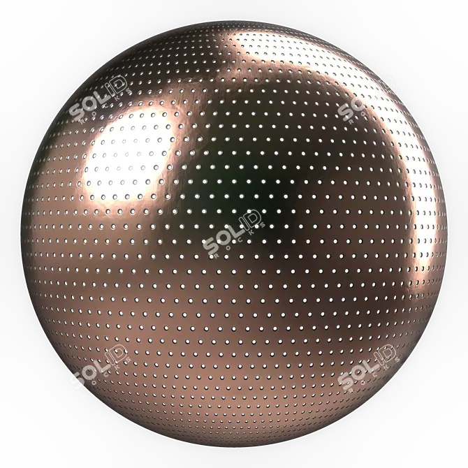 Metal Panel PBR 4K Texture 3D model image 5