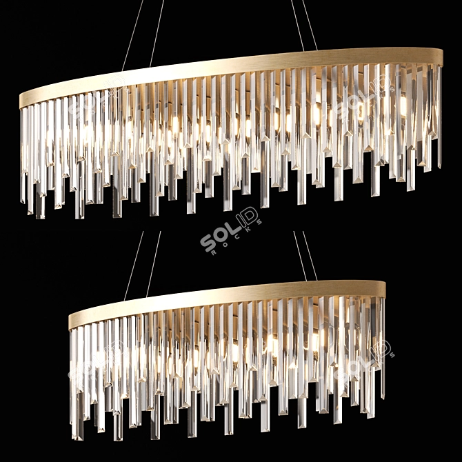 Modern Babel Chandeliers Set 3D model image 3