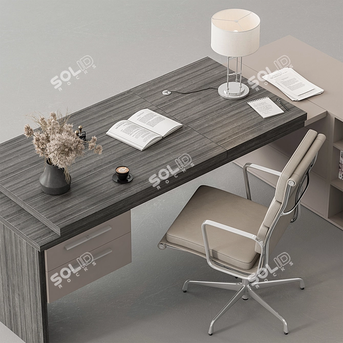  Workspace Essentials Furniture Bundle 3D model image 2