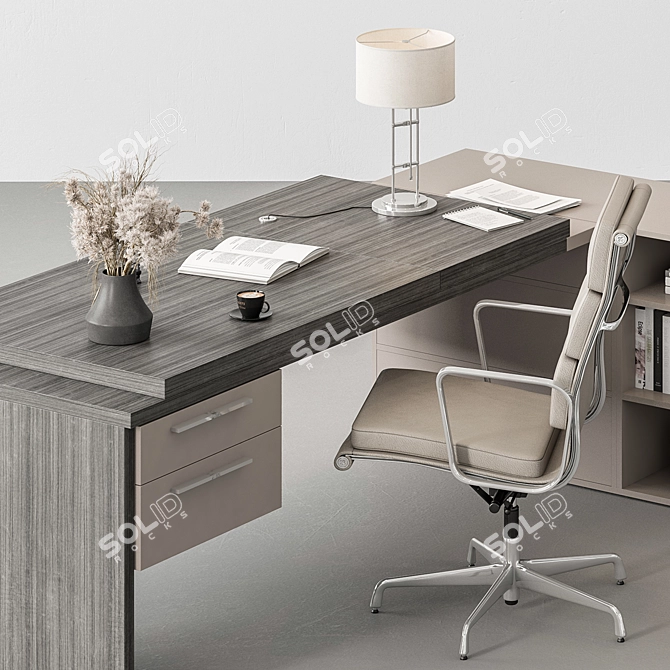  Workspace Essentials Furniture Bundle 3D model image 3