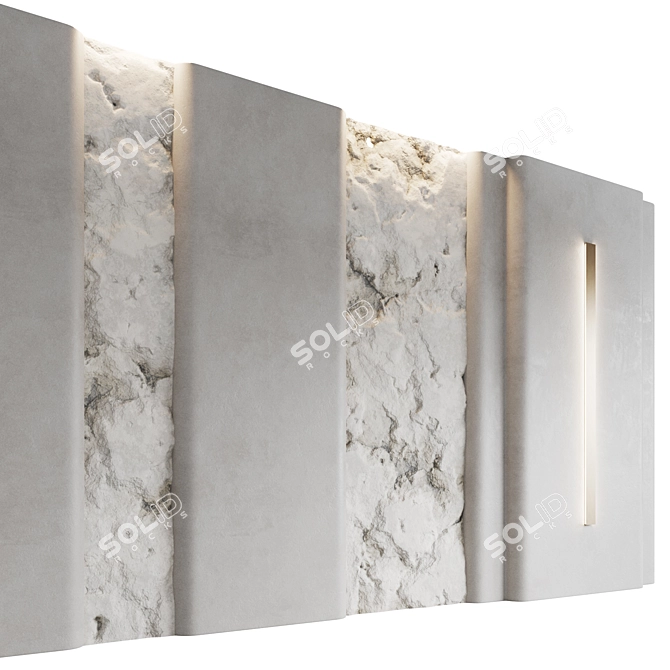 Monolithic Wall Panel Kit 3D model image 2