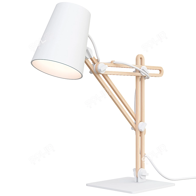 Stylish Mantra Looker Lamp 3D model image 1