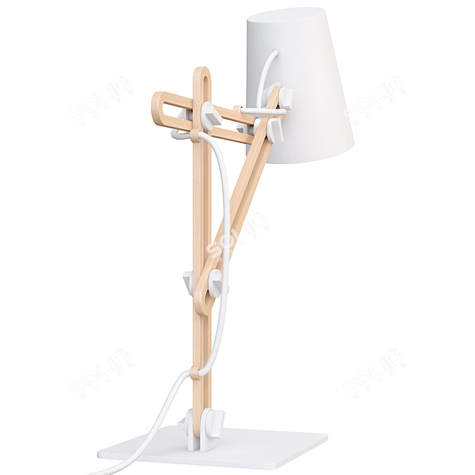 Stylish Mantra Looker Lamp 3D model image 2