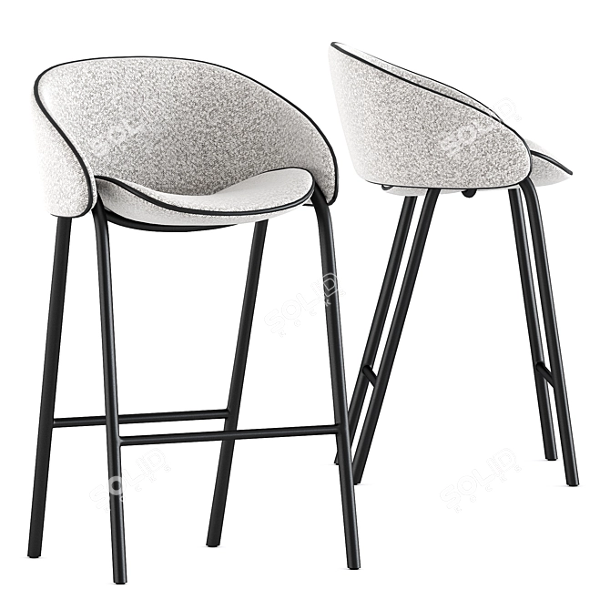  Wendelbo Folium Bar Stools 3D model image 1