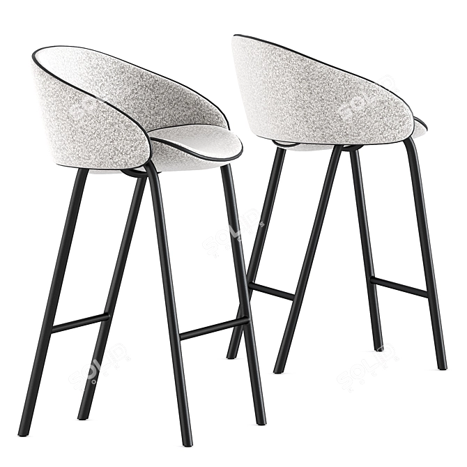  Wendelbo Folium Bar Stools 3D model image 2