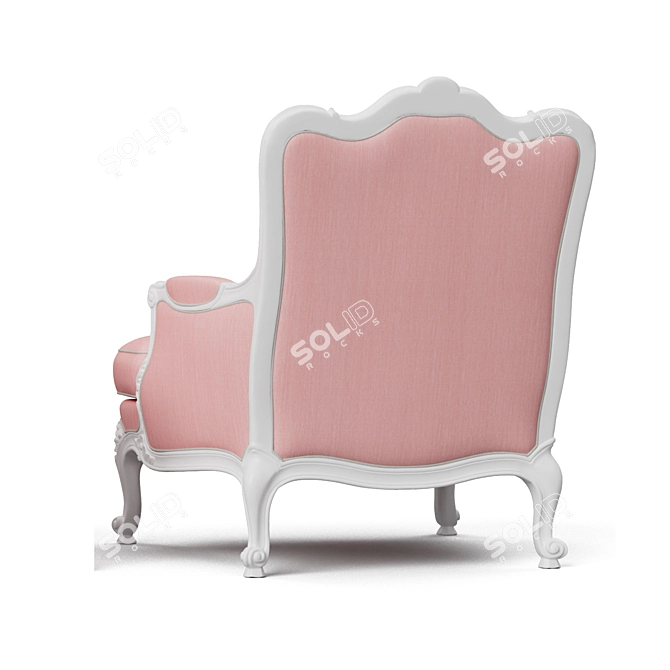 Classic Louis XV Armchair | 3D Upholstery 3D model image 5