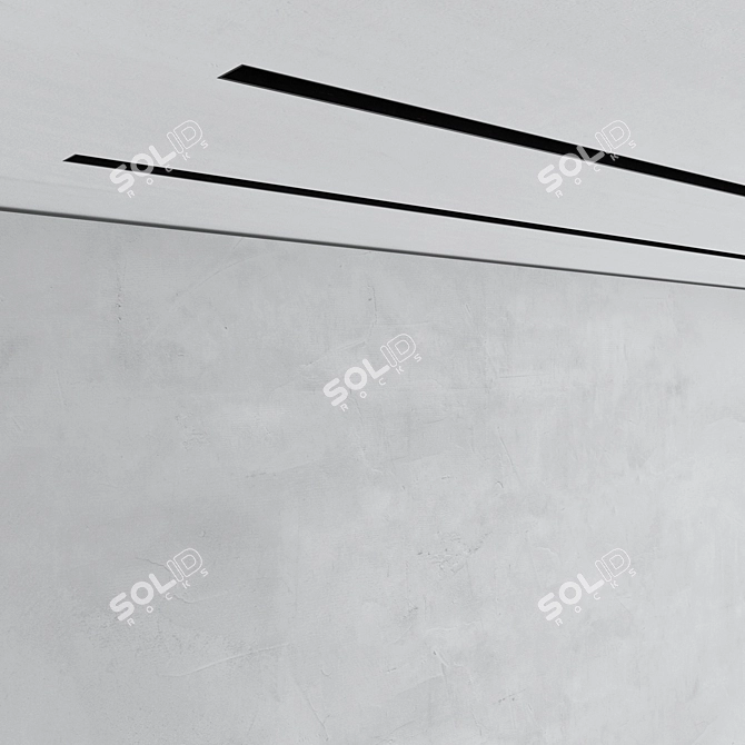 Impressive 3D Fireplace Wall Set 3D model image 6