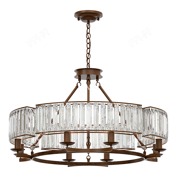 Orbital Glow Pendant Light 3D model image 2