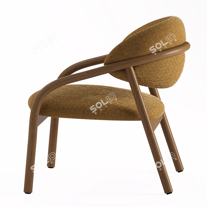 Modern Ash Armchair ELIA PL01 3D model image 3