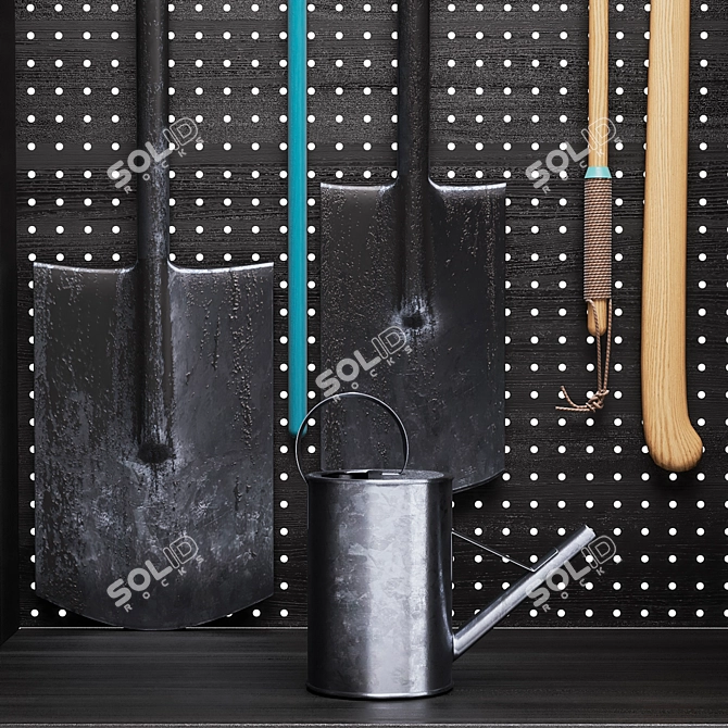 Garden Tool Storage Solution 3D model image 3